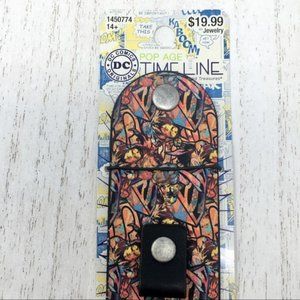 SUPERMAN  Genuine Leather Snap Wrap Bracelet